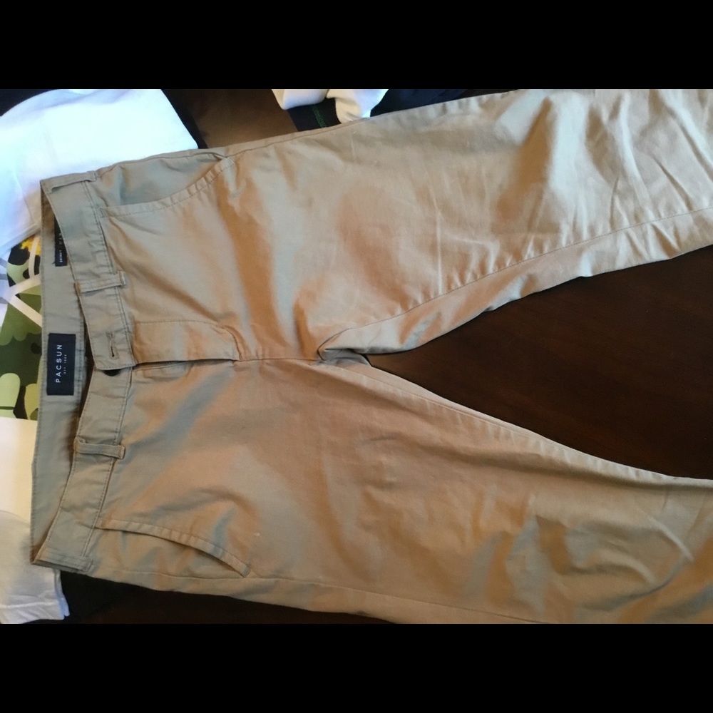 PAC Sun flat front skinny khakis